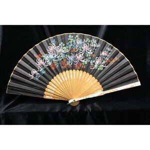 Occupied Japan Hand Painted Hand Fan